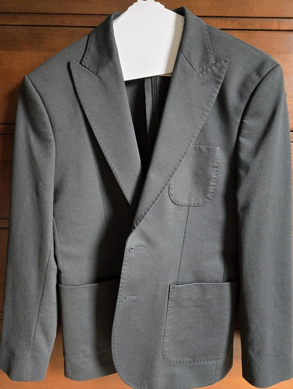 Express Solid Black Men's Suit